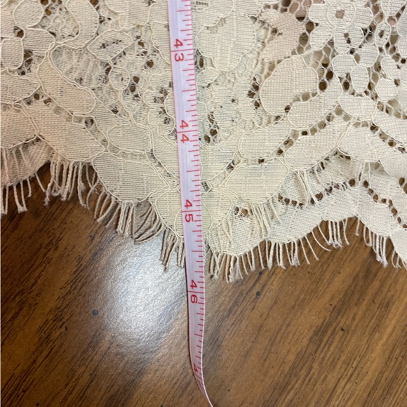 Dainty Jewells Elegant Cream Lace Dress Size M - Picture 10 of 12